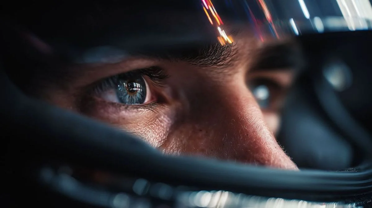 Cinematic eye close-up reference frame